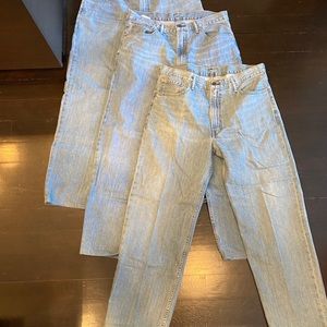 #1050 Levi Jeans 550 36 x 32 lot of 3